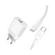 nabíjačka XO L64 Iphone 1Typ C(PD)+1USB(QC)/3A/18W biela (IXINCVOIAJL64IALB)