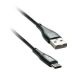 kábel CENTO C100 TypC-USB (1m,3A) čierny (LCCAB100CUBLA)