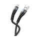 kábel XO NB209 MicroUSB-USB čierny (2A) (IXCABNB209MNEG)