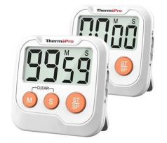 ThermoPro TM-03 digitálny časovač (stopky, odpočítavanie, alarm, pamäť časovača, ...) (PTS-071)