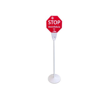 Stojan na podlahu so značkou STOP k bezkontaktnému dávkovaču dezinfekcie (YK1808_STAND)