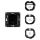 nástenný vypínač Shelly Wall Switch 1 - čierny (SHELLY-WS1-BLK-1190)