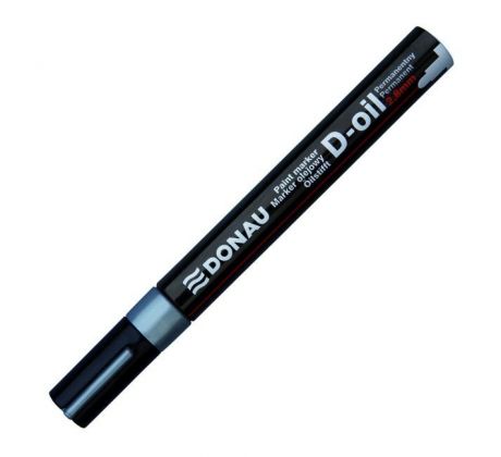 Popisovač lakový 2,8 mm Donau D-OIL strieborný