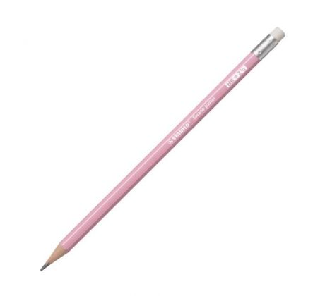 Ceruzka STABILO Swano Pastel HB s gumou pastel ružová