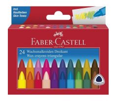 Voskovky triangular FABER-CASTELL, sada 24 ks