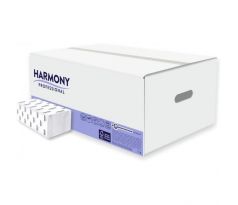 Papierové utierky skladané ZZ 2-vrstvové HARMONY recykel biele (20bal.)