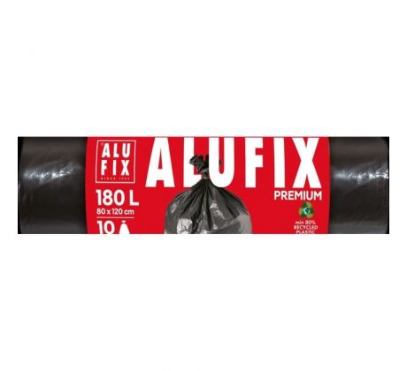 Vrecia na odpadky PROFI 180 l / 10 ks, 45mic., 80 x 120 cm, čierne, LDPE