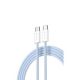 kábel Devia Smart EC325 PD USB-C - USB-C 1,0 m 60W 3A modrý (BRA013947)