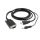 HDMI to VGA and audio adapter cable, single port, 1.8 m, black (A-HDMI-VGA-03-6)