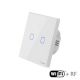 dotykový vypínač dvojtlačítkový biely WiFi+RF Sonoff TX2-2CH (12062)
