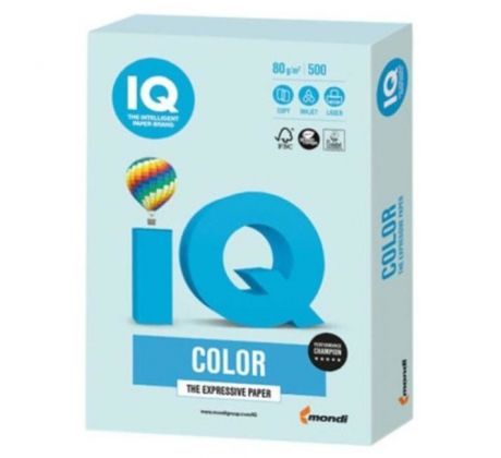 Farebný papier IQ color modrá pastelová BL29, A3 80g