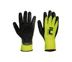Rukavice latexové PALAWAN WINTER - žlté, veľ. 9/L