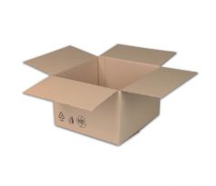 Krabica s klopou + recyklačné znaky 300x200x100 mm