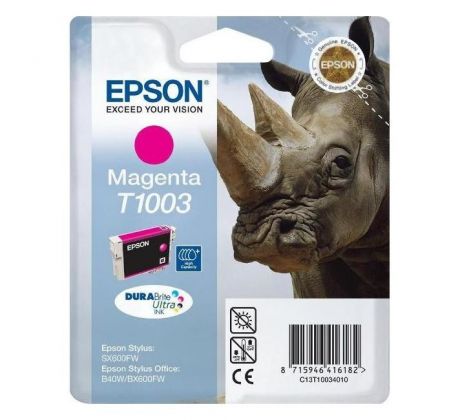 Atramentová náplň Epson C13T10034010 magenta pre SO B40W/BX600FW/BX610FW/BX310 (625 str.)