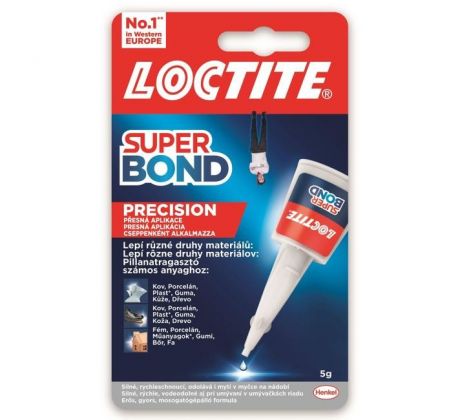 DARČEK - Sekundove lepidlo LOCTITE Super Bond Precision 5g  - Objednaj 12 ks a dostaneš darček 1 ks Persil Gel Universal 22p.d. (990ml)/BD ( Platí do 30.9.2025)