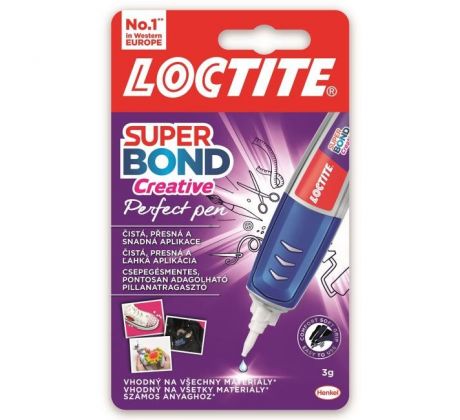 Sekundové lepidlo LOCTITE Super Bond Creative Perfect Pen 3 g