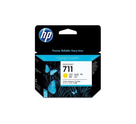 Atramentová náplň HP CZ136A HP 711 yellow (3x29 ml) pre DesignJet T120/T520/T130/T530