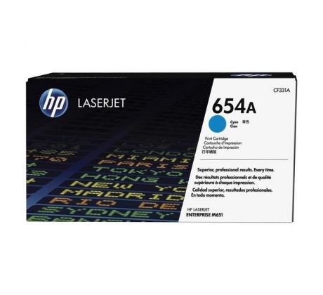Toner HP CF331A HP 654A cyan (15.000 str.) pre LaserJet Enterprise M651
