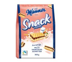 Oblátky Manner Snack Minis lieskovoorieškové 300 g