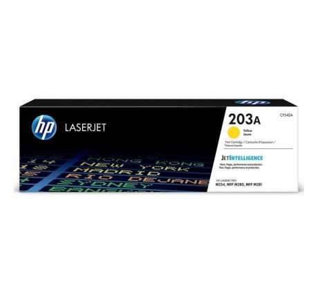 Toner HP CF542A HP 203A yellow (1.300 str.) pre LaserJet Pro M254dw/M280nw/ M281fdn