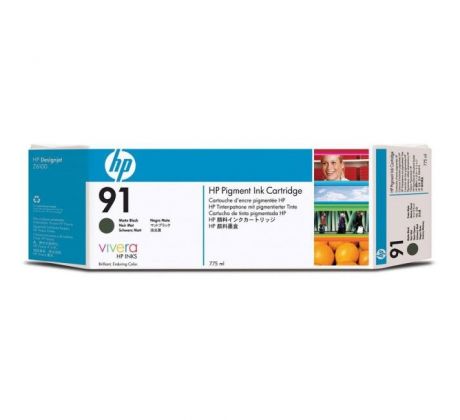 Atramentová náplň HP C9464A HP 91 matte black(775 ml) pre Designjet Z6100