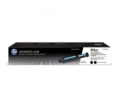Toner Reload Kit W1103AD HP103AD dual pack black (2x2.500 str.) pre Neverstop Laser1000w/ MFP 1200w