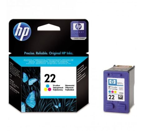 Atramentová náplň HP C9352AE HP 22 color (165 str.) pre Deskjet 3910/3920/3930/3940/D1311