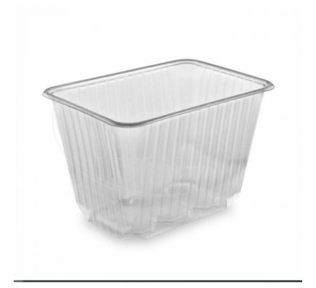 Vanička (PP) hranatá priehľadná 186 x 133 mm 2000ml (50 ks)
