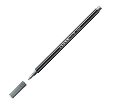 Popisovač STABILO Pen 68 metalic strieborná