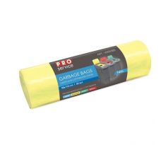 Vrecia na odpad 160 ℓ LDPE 24 mic. 90 x110 cm 24 mic žlté (20ks)