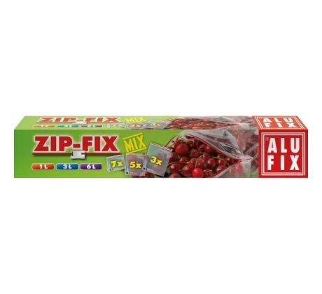Univerzálne vrecká ZIP-FIX so zipsovým uzáverom, MIX: 7 x 1l , 5 x 3l , 3 x 6l
