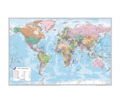 Podložka na stôl KARTON PP s mapou sveta 40x60cm