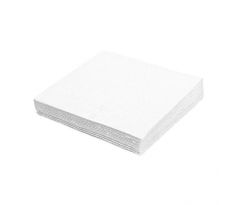 Papierové servítky 2-vrstvové 33x33cm biele 250ks