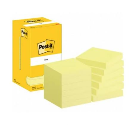 Samolepiaci bloček Post-it 76x76 žltý 12x100 lístkov