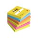 Samolepiaci bloček Post-it ENERGETIC 76x76mm, 6x100 lístkov