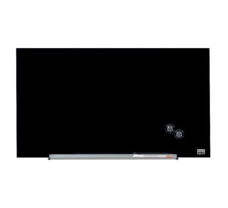 Sklenená tabuľa Nobo Diamond čierna 31”, 680x380mm
