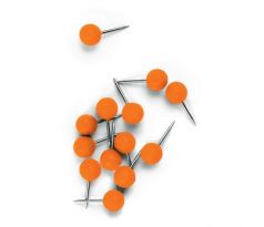 Napichovacie špendlíky NOBO guľaté 6mm oranžové 100ks