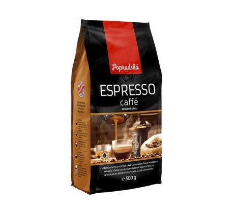 Káva Popradská ESPRESSO caffé zrnková 500g BOP