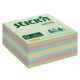 Samolepiaci bloček, 76x76 mm, lesný mix pastelových farieb, 400 lístkov