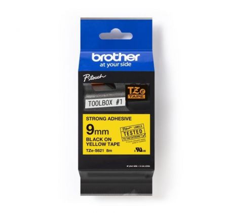 Samolepiaca páska Brother TZe-S621 páska 9 mm žltá/čierna