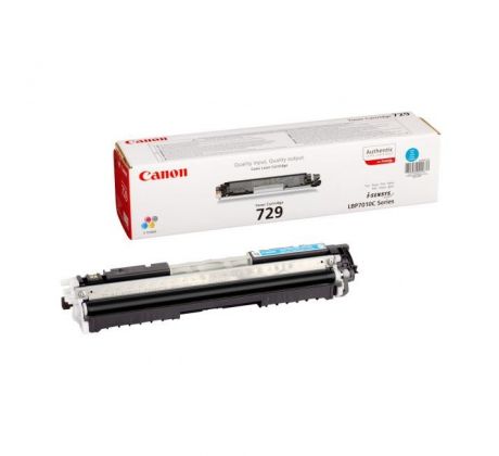 Toner Canon CRG-729 cyan (1.000 str.) pre LBP7010C/7018C
