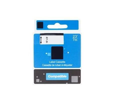 alt. páska pre DYMO 43613 D1 S0720780 Black On White Tape (6mm, 7m) (ECO-DYMO43613)