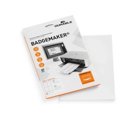 Náhradné papiere BADGEMAKER 105x148 mm biele