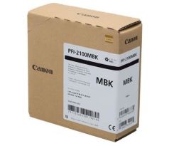 kazeta CANON PFI-2100MBK Matte Black iPF GP-2000/2600S/4000/4600S/6600S, PRO-2600//4600/6600 (160 ml) (5265C001)