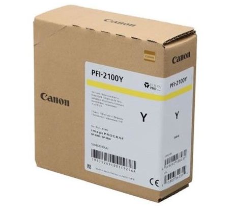 kazeta CANON PFI-2100Y Yellow iPF GP-2000/4000 (160 ml) (5269C001)
