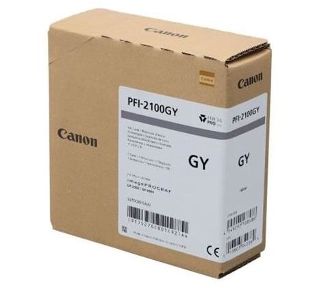 kazeta CANON PFI-2100GY Grey iPF GP-2000/4000 (160 ml) (5270C001)