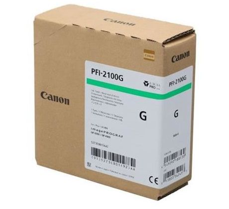 kazeta CANON PFI-2100G Green iPF GP-2000/4000 (160 ml) (5273C001)