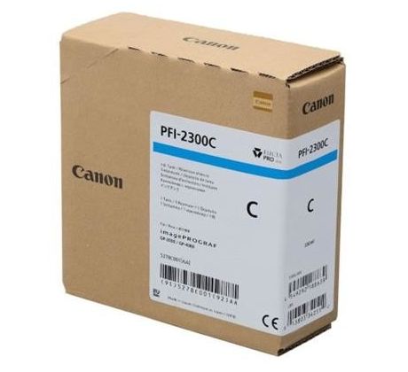 kazeta CANON PFI-2300C Cyan iPF GP-2000/4000 (330 ml) (5278C001)