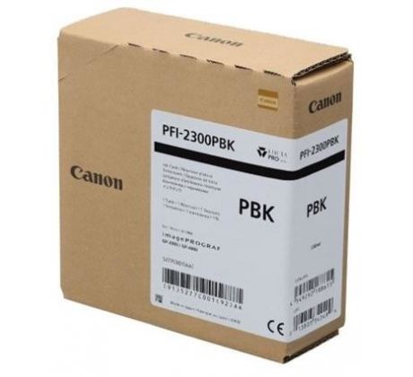 kazeta CANON PFI-2300PBK Photo Black iPF GP-2000/4000 (330 ml) (5277C001)