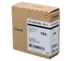 kazeta CANON PFI-3300PBK Photo Black iPF GP-2600S/4600S/6600S, PRO-2600/4600/6600 (330 ml) (6433C001)